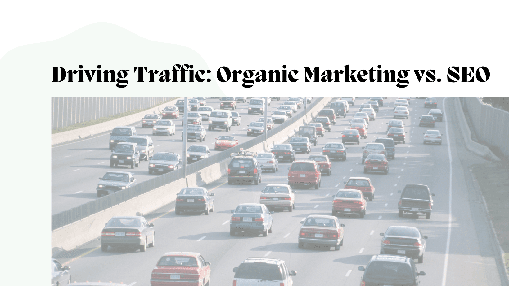 Driving Traffic: Organic Marketing vs. SEO